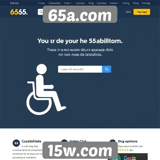 Acessibilidade e usabilidade do site 65a.com